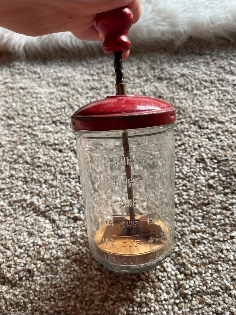 Vintage 1940s Anchor Hocking 1 1/2 Cup Food Chopper